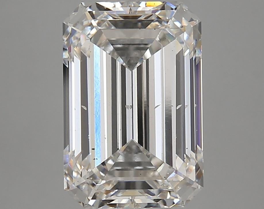5.05 Carat Emerald Shaped Ideal Cut SI1 IGI Certified Lab Grown Diamond