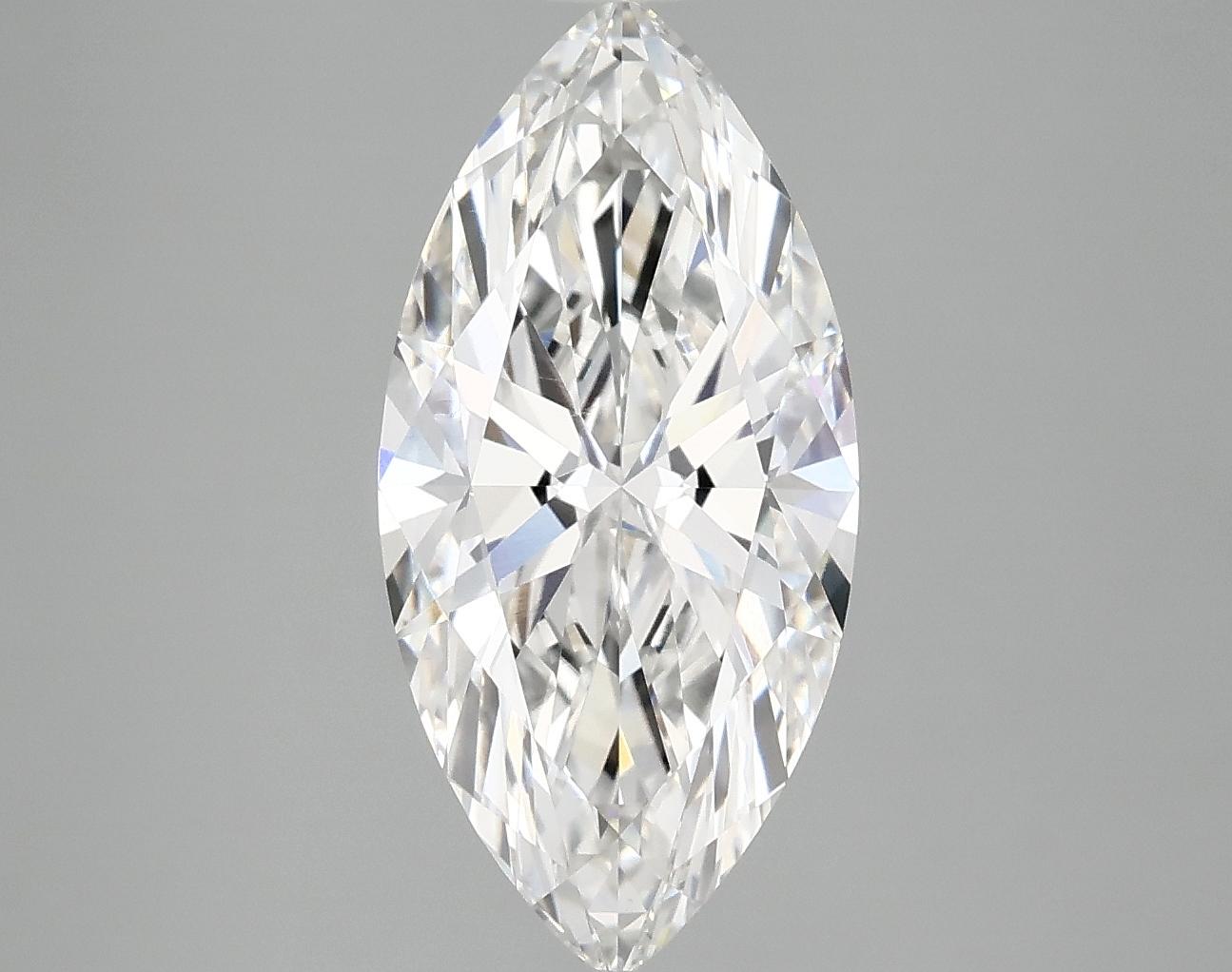 3.02 Carat Marquise Shaped Excellent Cut VVS2 IGI Certified Lab Grown Diamond