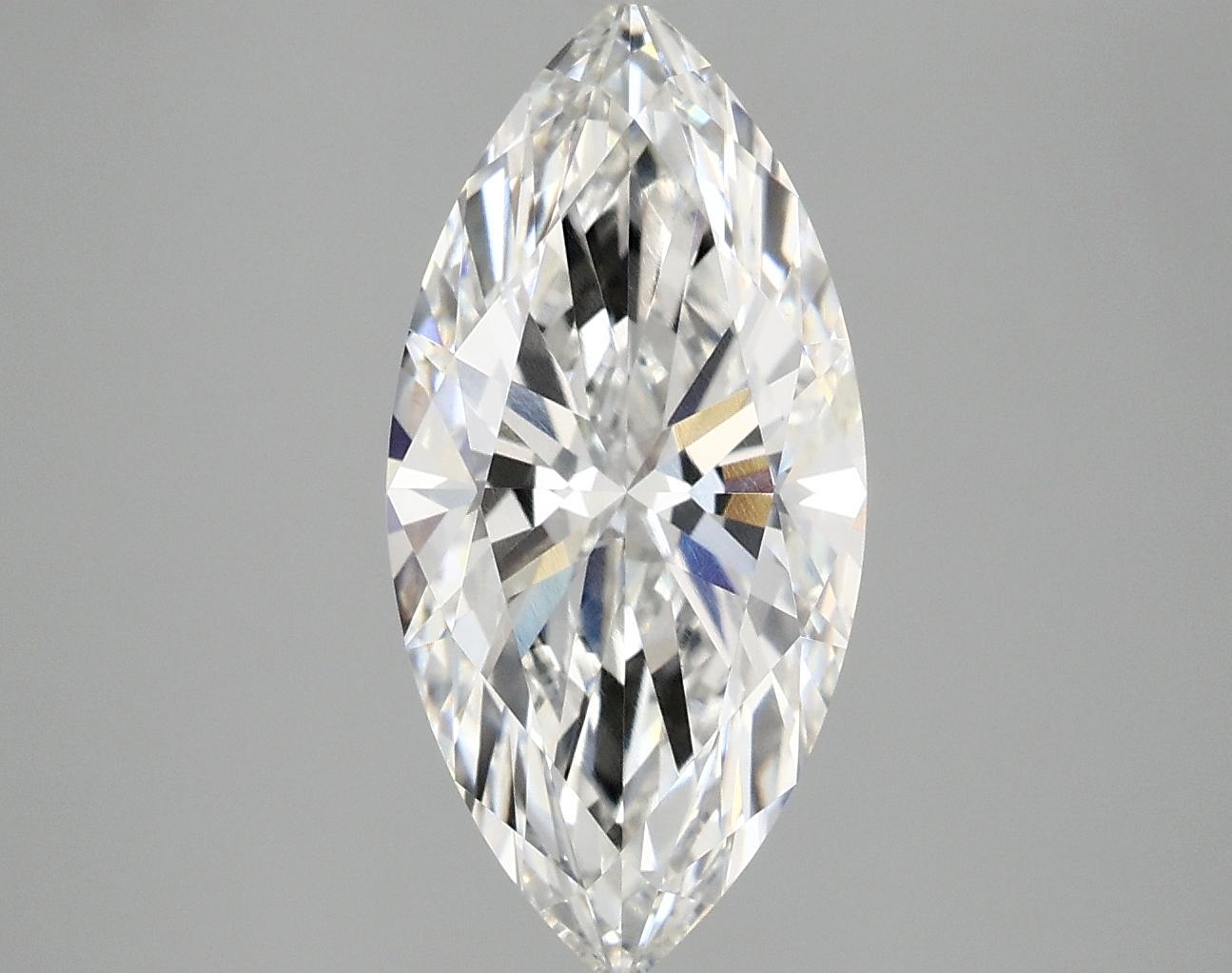 3.04 Carat Marquise Shaped Excellent Cut VVS2 IGI Certified Lab Grown Diamond