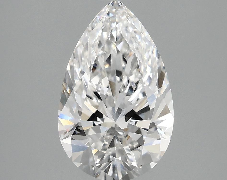 2.03 Carat Pear Shaped Ideal Cut VVS2 IGI Certified Lab Grown Diamond