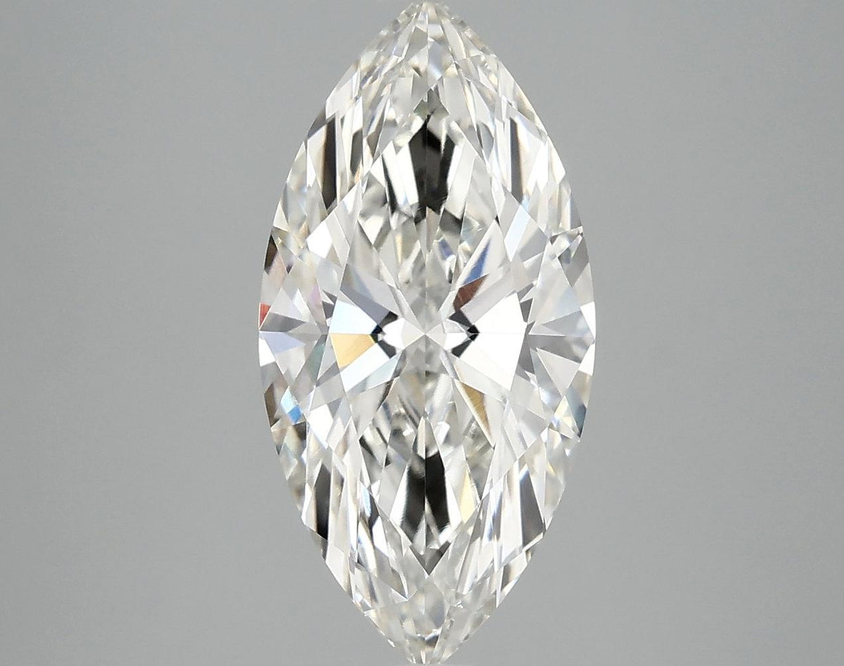 3.02 Carat Marquise Shaped Ideal Cut VVS2 IGI Certified Lab Grown Diamond
