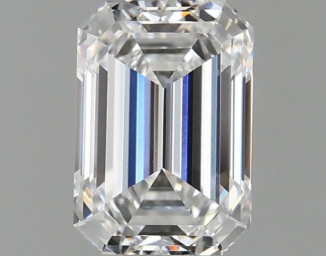 0.98 Carat Emerald Shaped Ideal Cut VVS2 IGI Certified Lab Grown Diamond