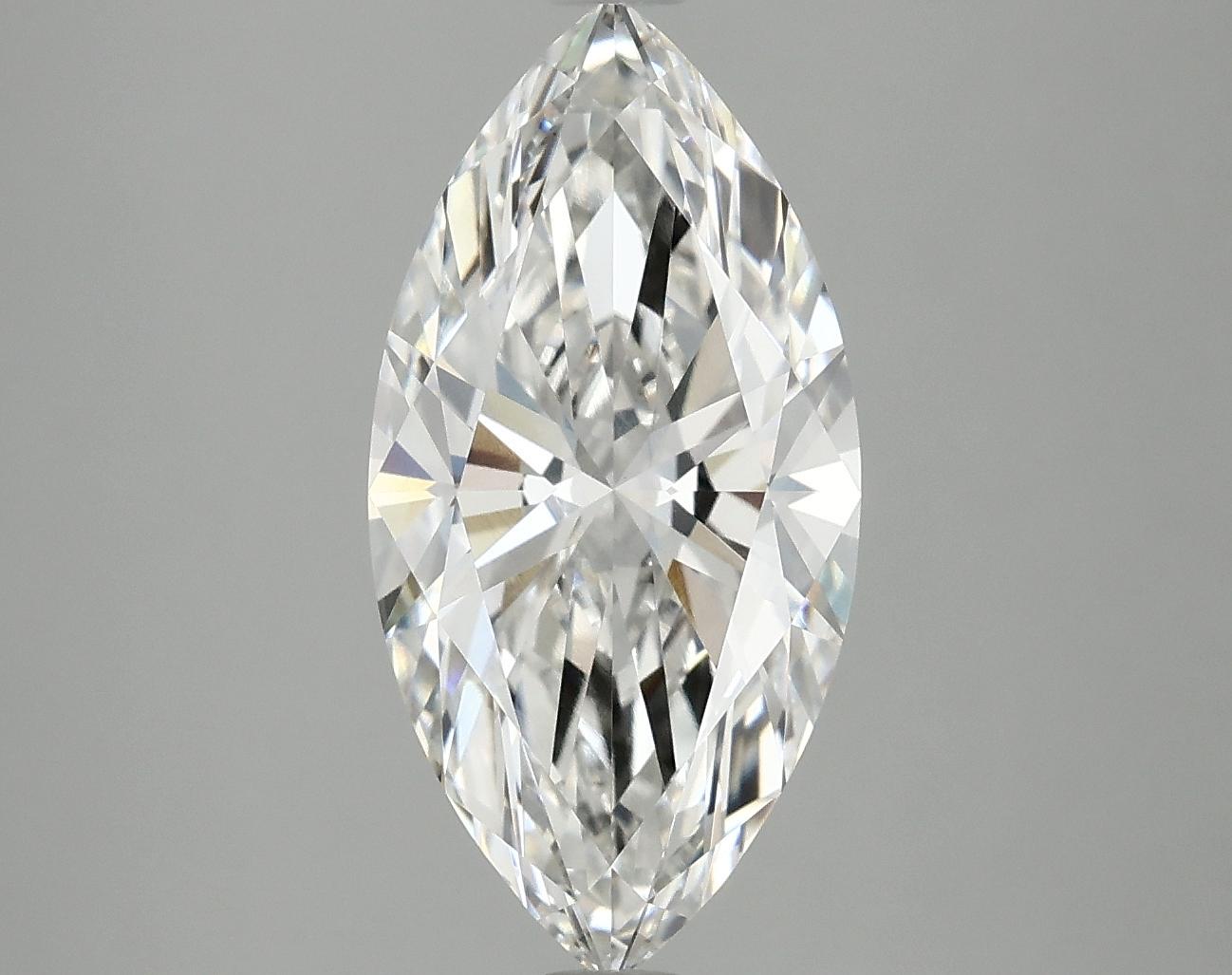 3.06 Carat Marquise Shaped Ideal Cut VVS2 IGI Certified Lab Grown Diamond