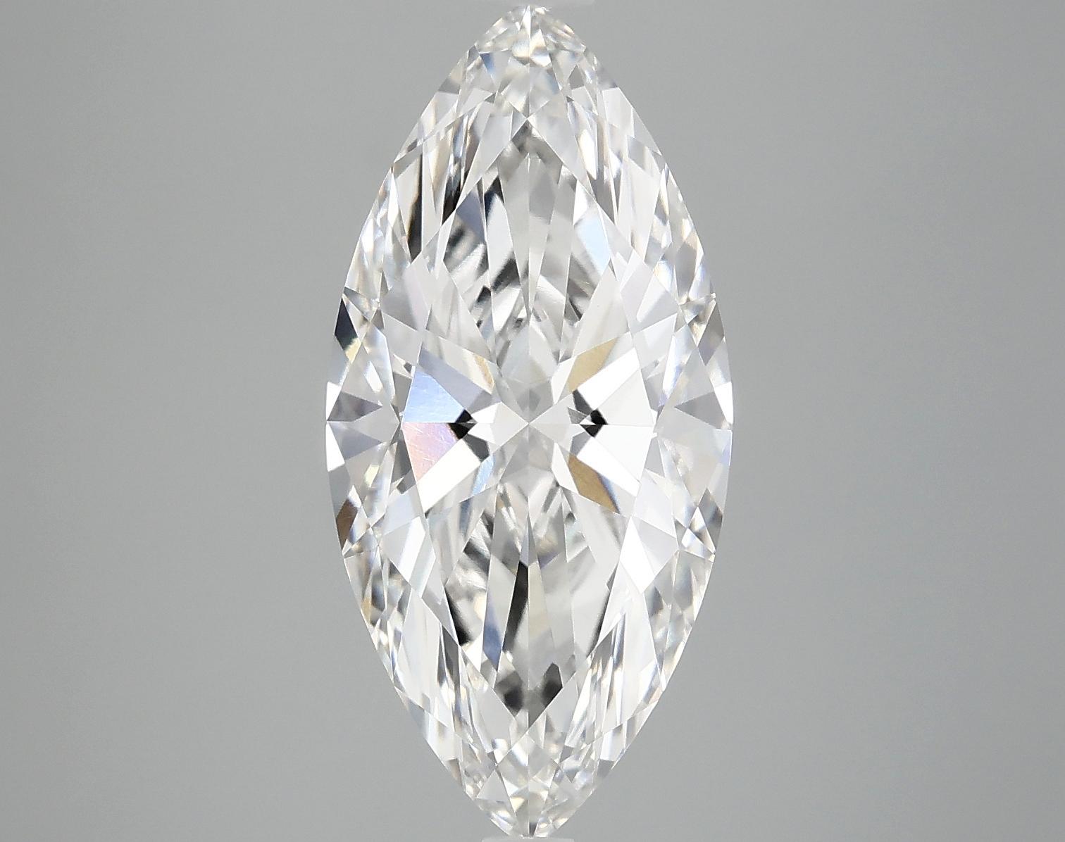 4.05 Carat Marquise Shaped Excellent Cut VVS2 IGI Certified Lab Grown Diamond