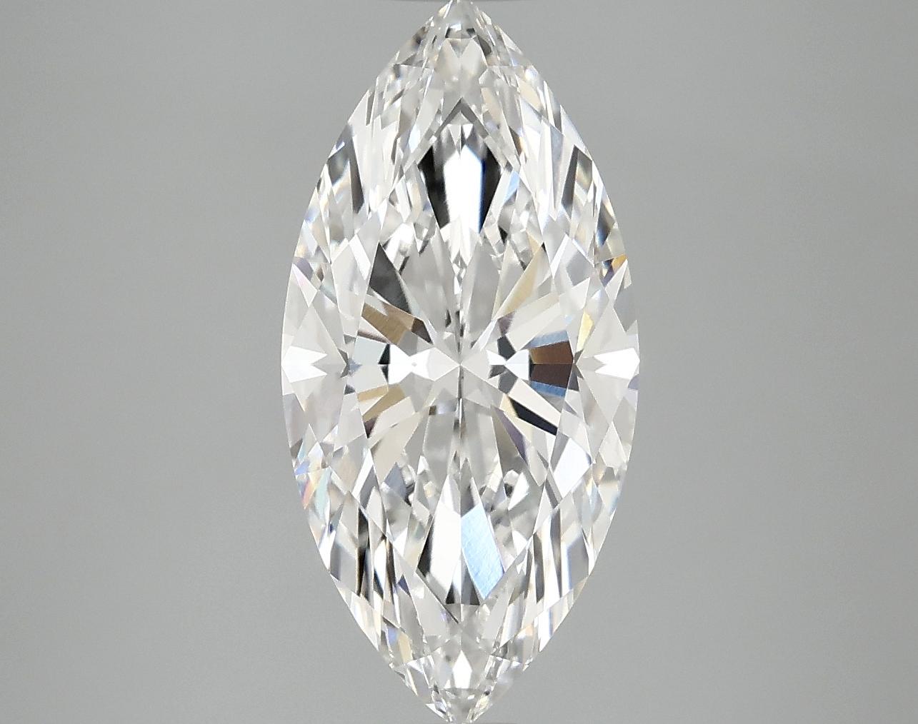 3.04 Carat Marquise Shaped Excellent Cut VVS2 IGI Certified Lab Grown Diamond