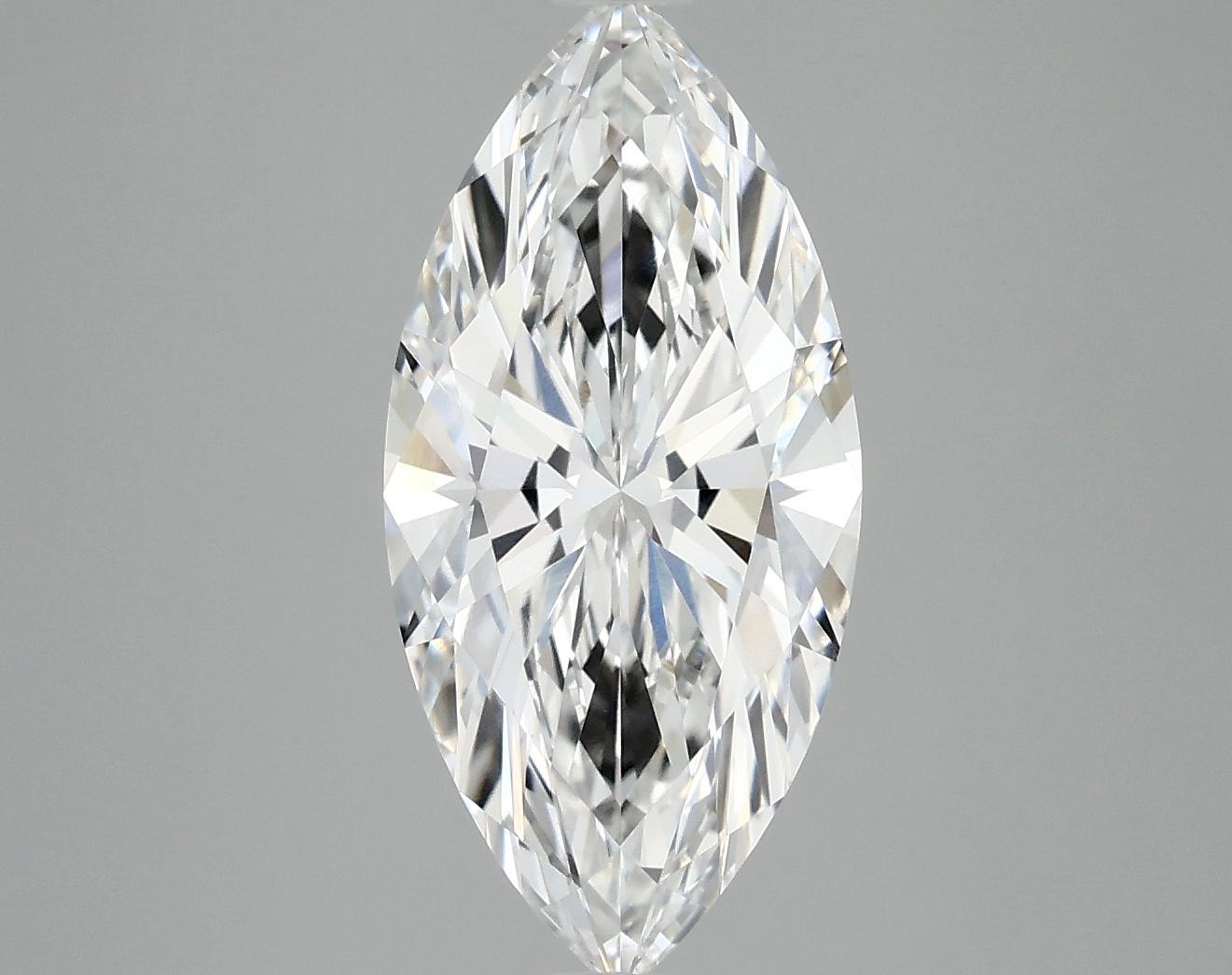 3.04 Carat Marquise Shaped Excellent Cut VVS2 IGI Certified Lab Grown Diamond