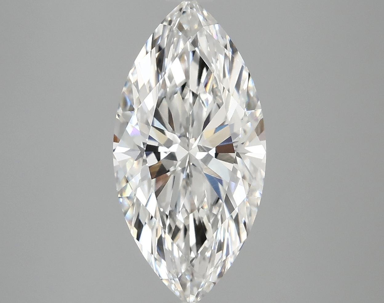 3.04 Carat Marquise Shaped Ideal Cut VVS2 IGI Certified Lab Grown Diamond
