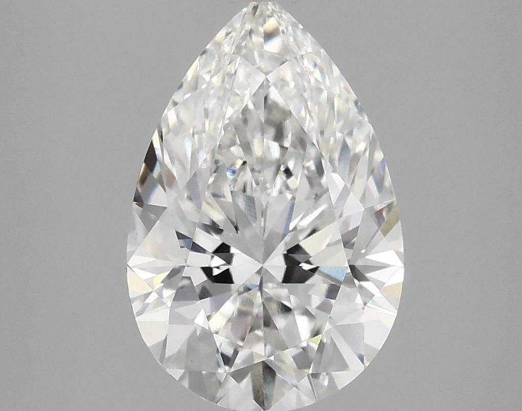 3.09 Carat Pear Shaped Excellent Cut VS1 IGI Certified Lab Grown Diamond