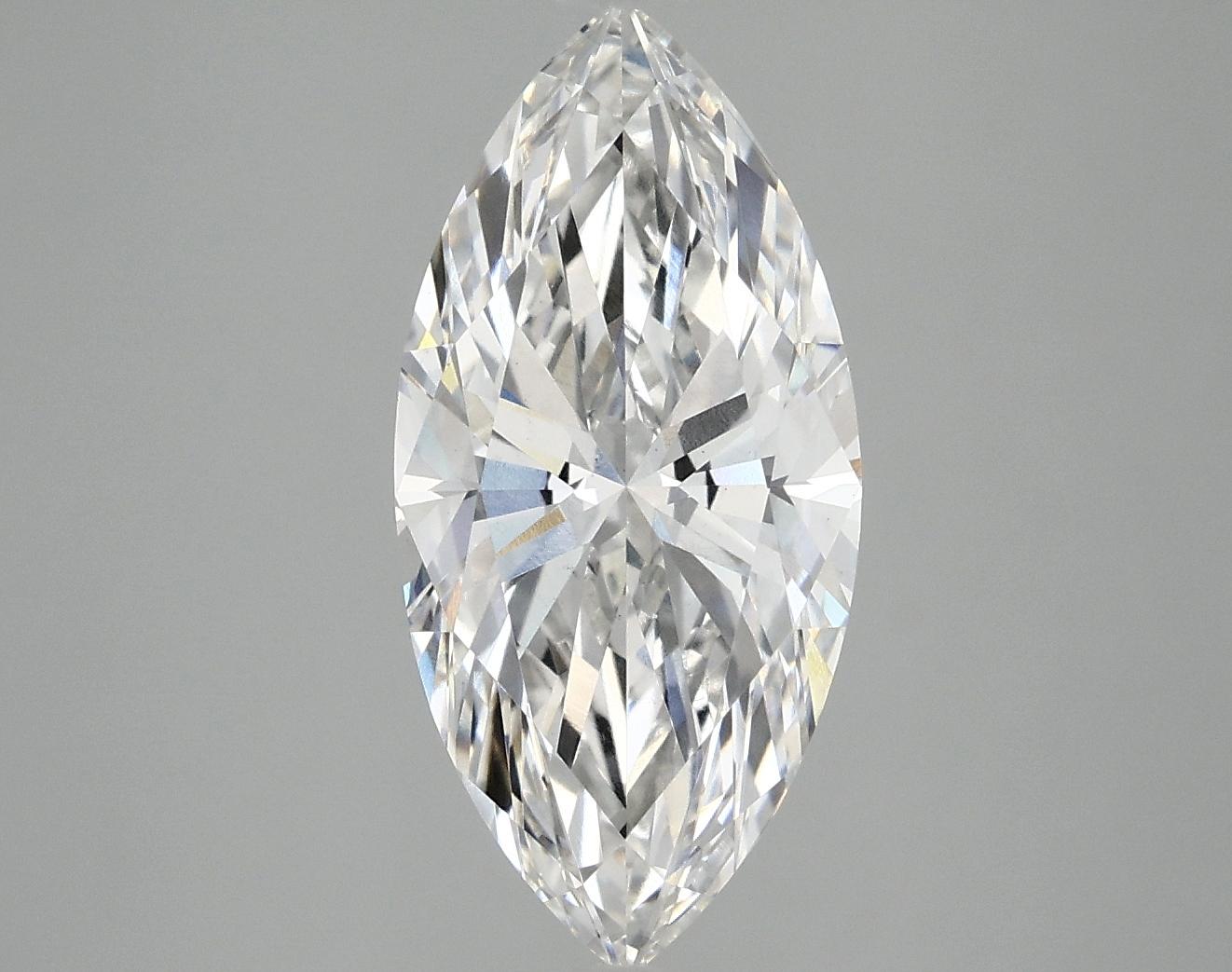 3.06 Carat Marquise Shaped Excellent Cut VS2 IGI Certified Lab Grown Diamond
