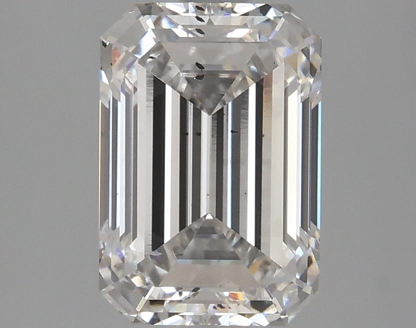 2.47 Carat Emerald Shaped Ideal Cut SI1 IGI Certified Lab Grown Diamond