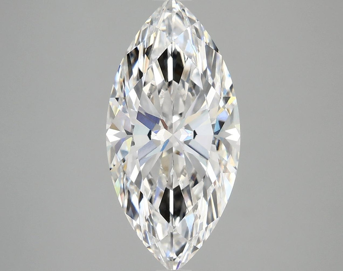 3.07 Carat Marquise Shaped Excellent Cut VVS2 IGI Certified Lab Grown Diamond
