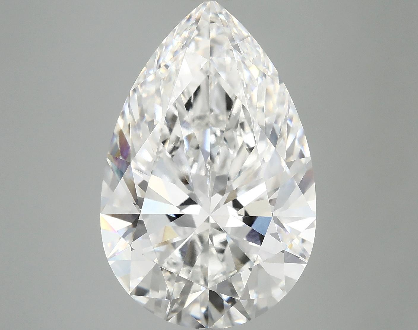 7.56 Carat Pear Shaped Excellent Cut VS1 IGI Certified Lab Grown Diamond