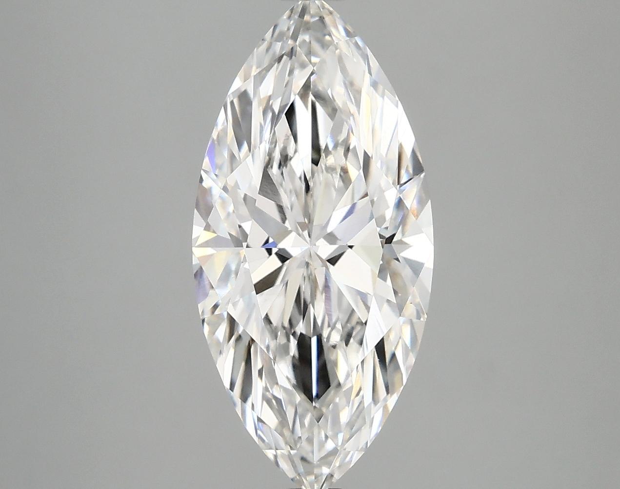2.98 Carat Marquise Shaped Excellent Cut VS1 IGI Certified Lab Grown Diamond