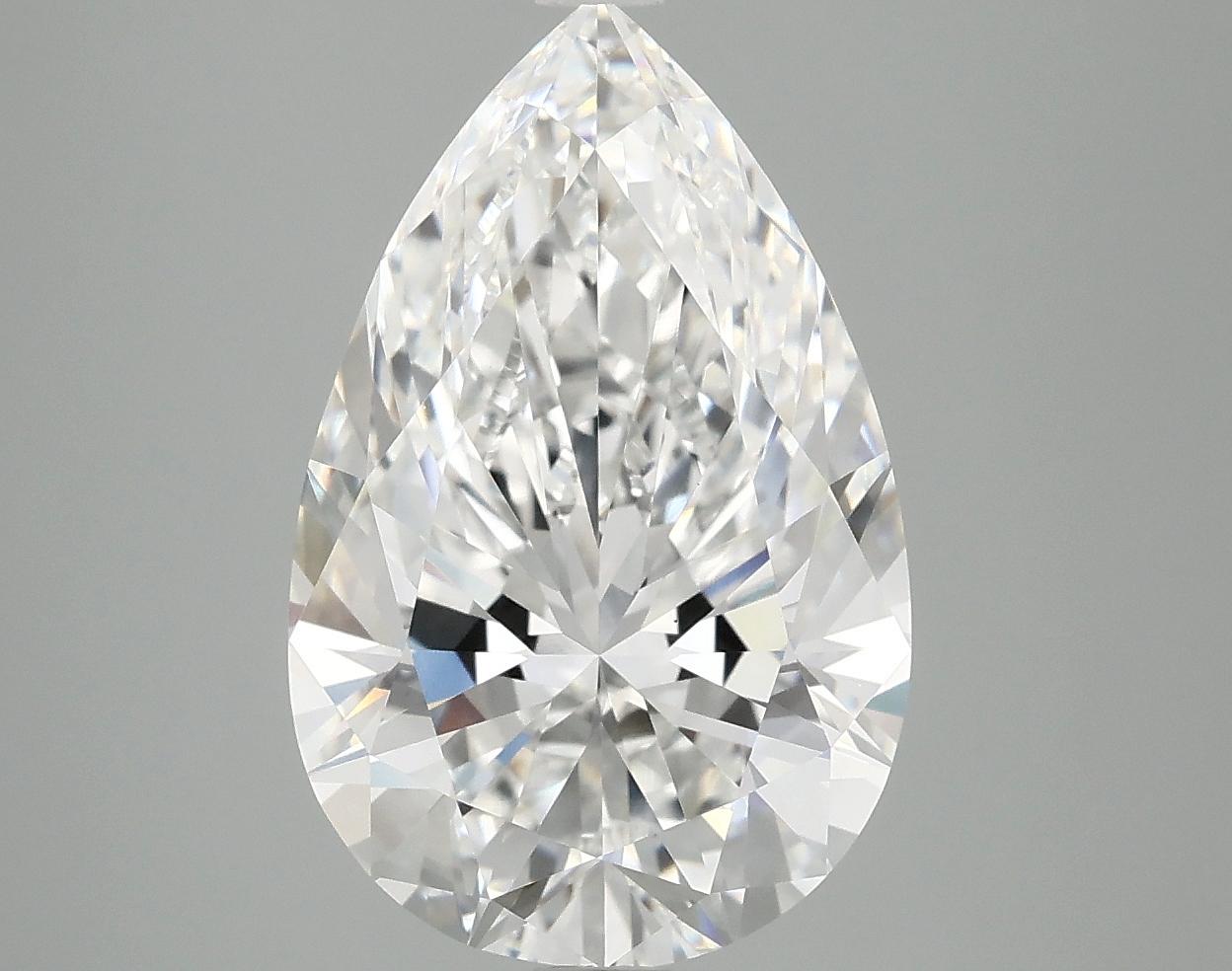 4.9 Carat Pear Shaped Ideal Cut VVS2 IGI Certified Lab Grown Diamond