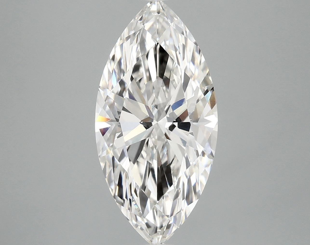 3.09 Carat Marquise Shaped Excellent Cut VVS2 IGI Certified Lab Grown Diamond