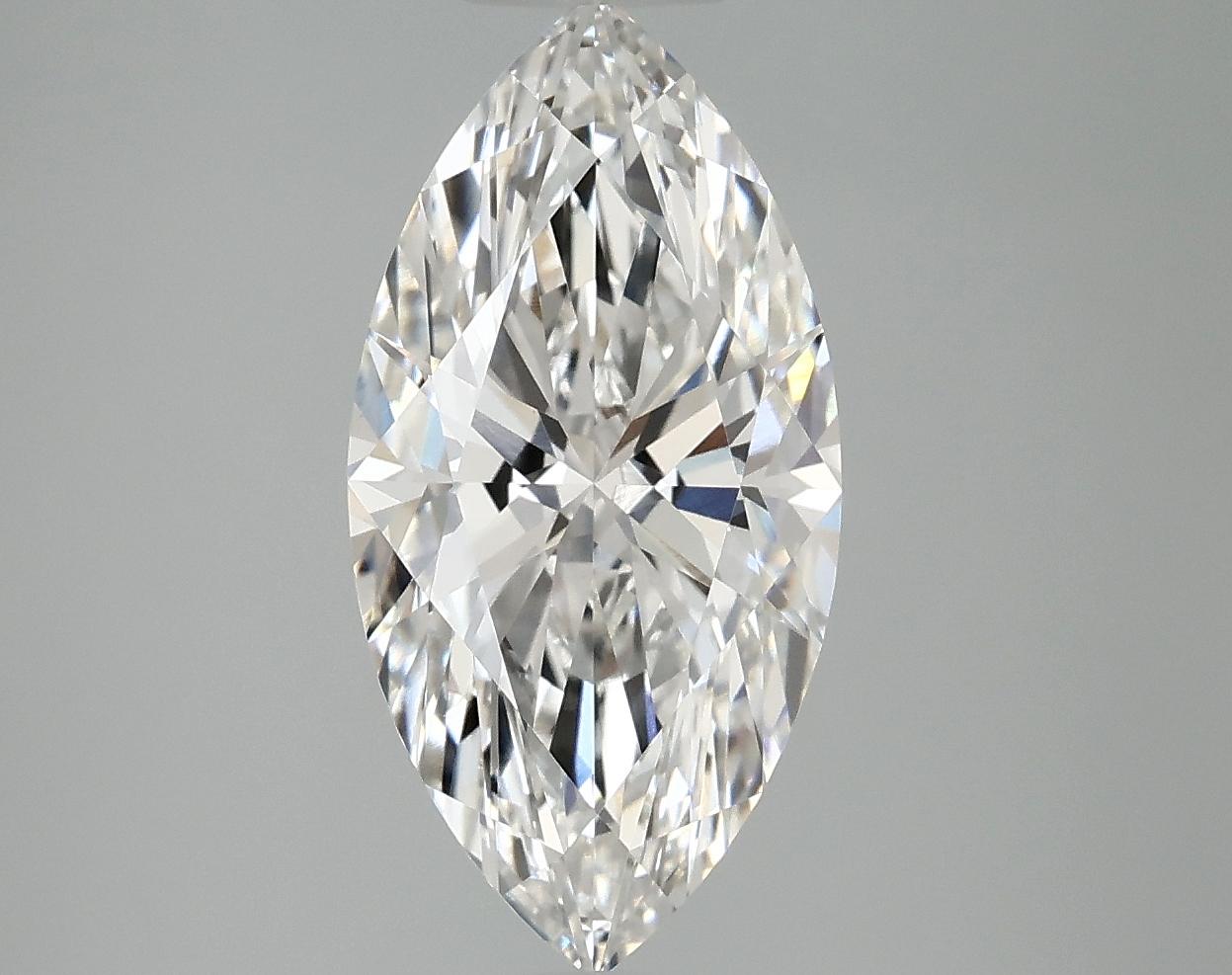 3.02 Carat Marquise Shaped Ideal Cut VVS2 IGI Certified Lab Grown Diamond