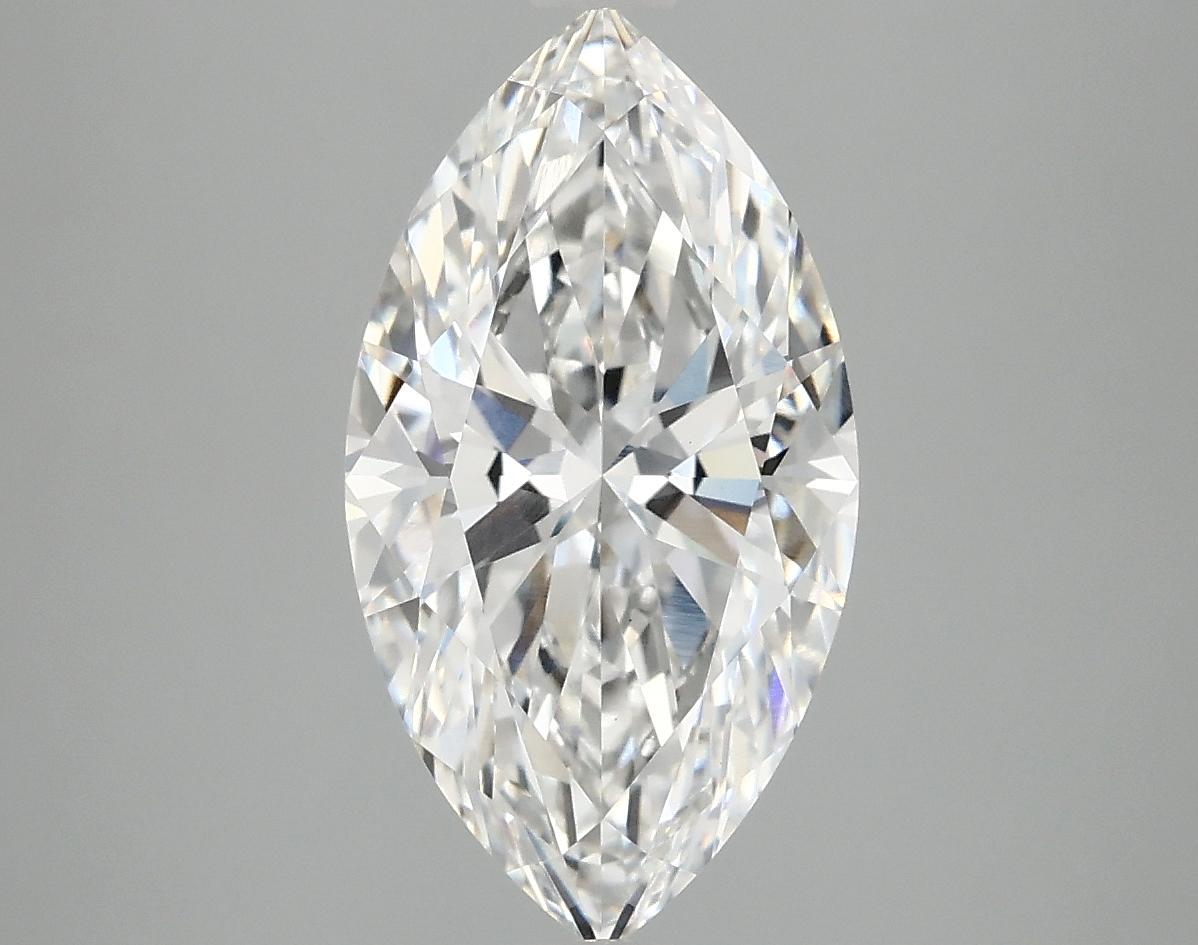 3.09 Carat Marquise Shaped Excellent Cut VVS2 IGI Certified Lab Grown Diamond