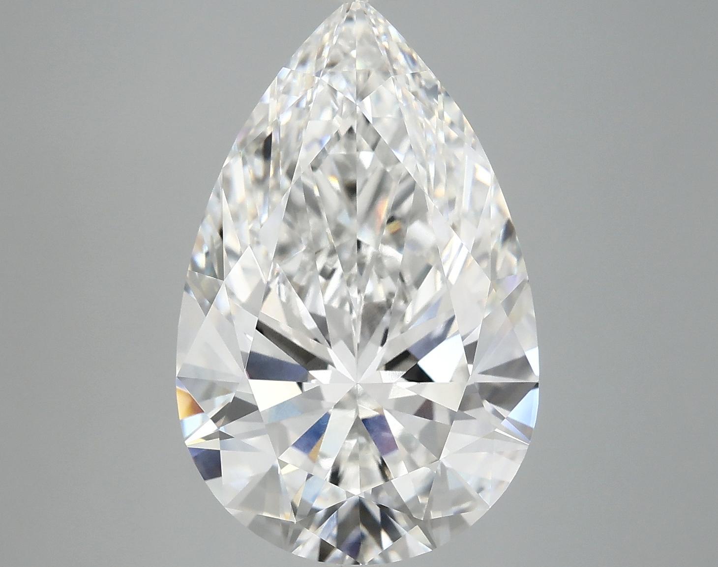 7.14 Carat Pear Shaped Ideal Cut VVS2 IGI Certified Lab Grown Diamond