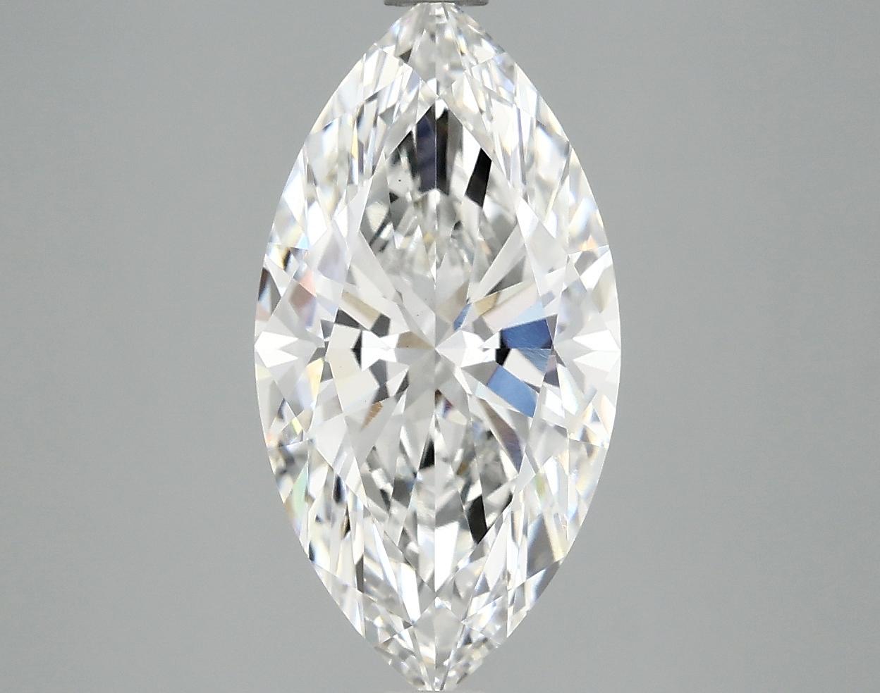 3.07 Carat Marquise Shaped Ideal Cut VVS2 IGI Certified Lab Grown Diamond