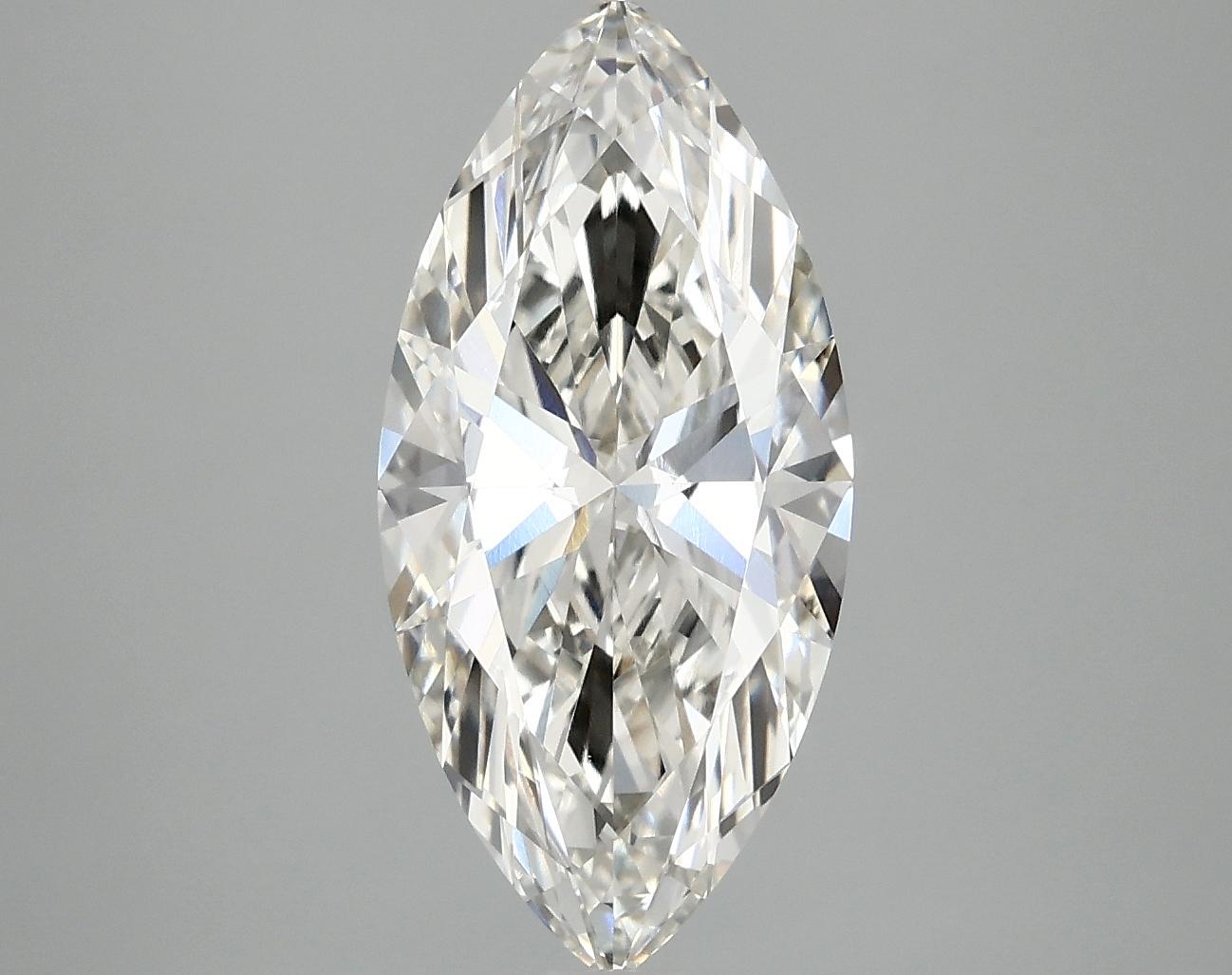 2.89 Carat Marquise Shaped Excellent Cut VVS2 IGI Certified Lab Grown Diamond
