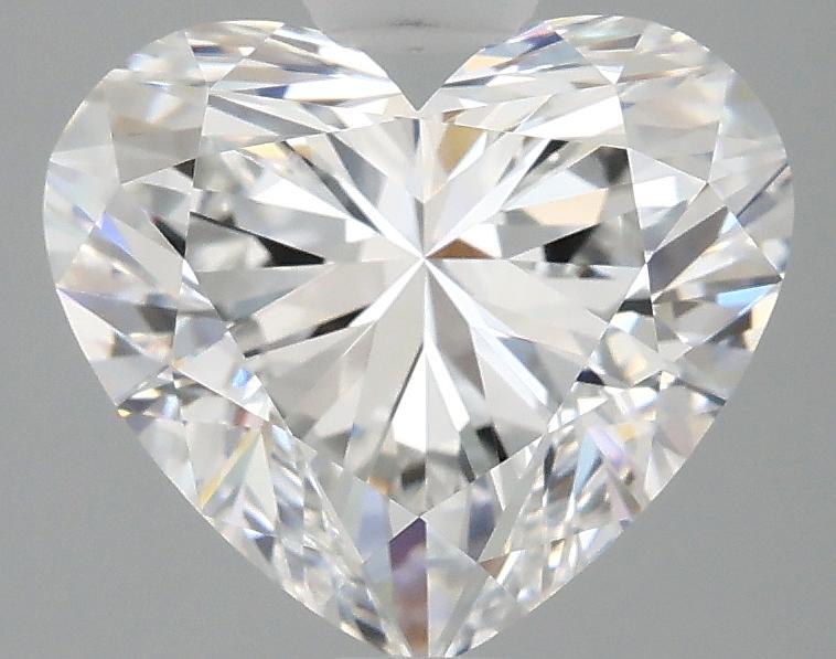3.09 Carat Heart Shaped Ideal Cut VVS2 IGI Certified Lab Grown Diamond