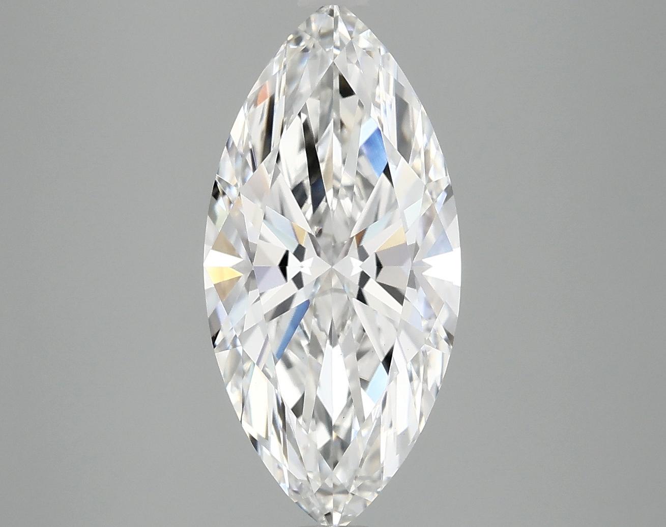 3.03 Carat Marquise Shaped Excellent Cut VS1 IGI Certified Lab Grown Diamond