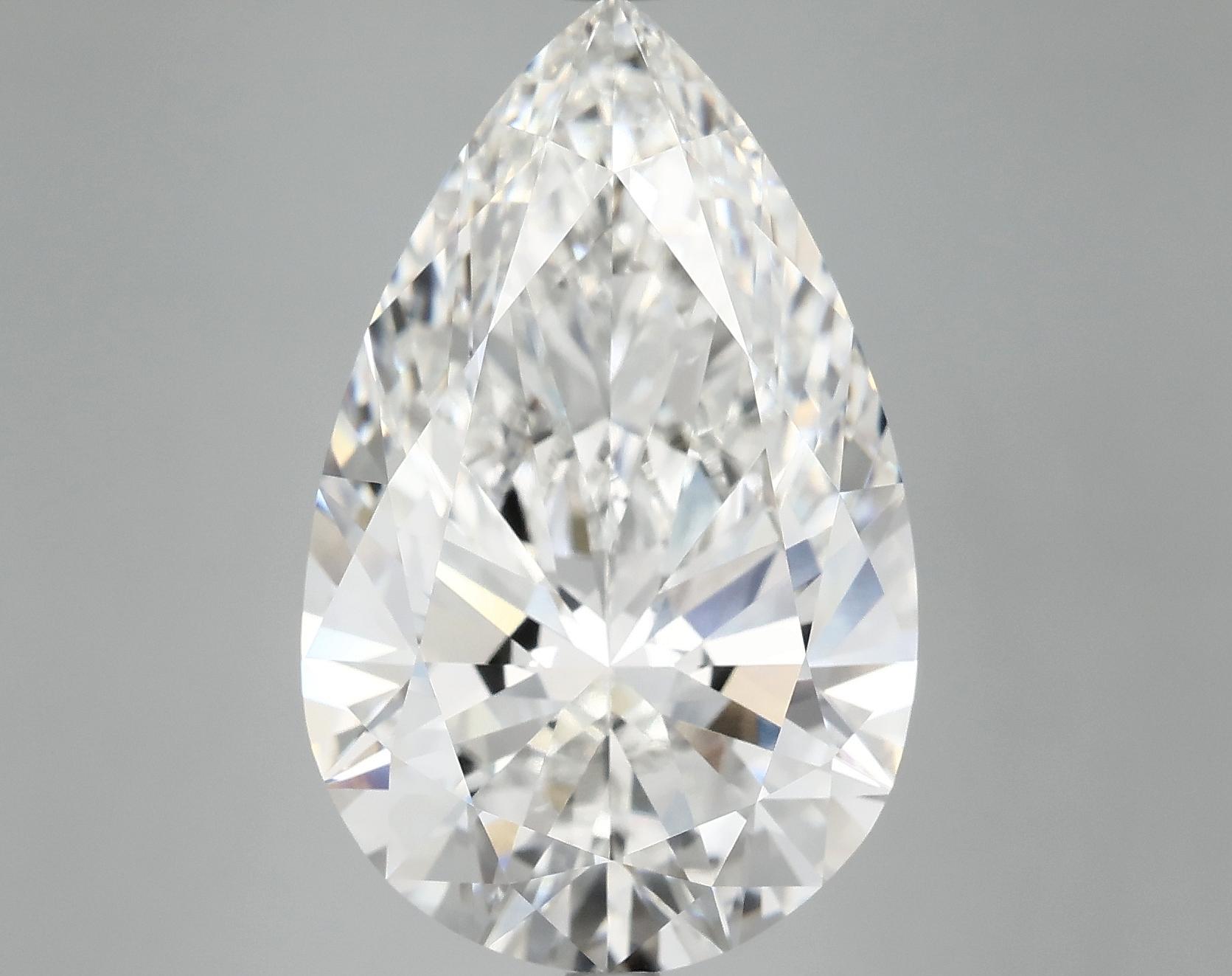 10.41 Carat Pear Shaped Ideal Cut VVS2 IGI Certified Lab Grown Diamond