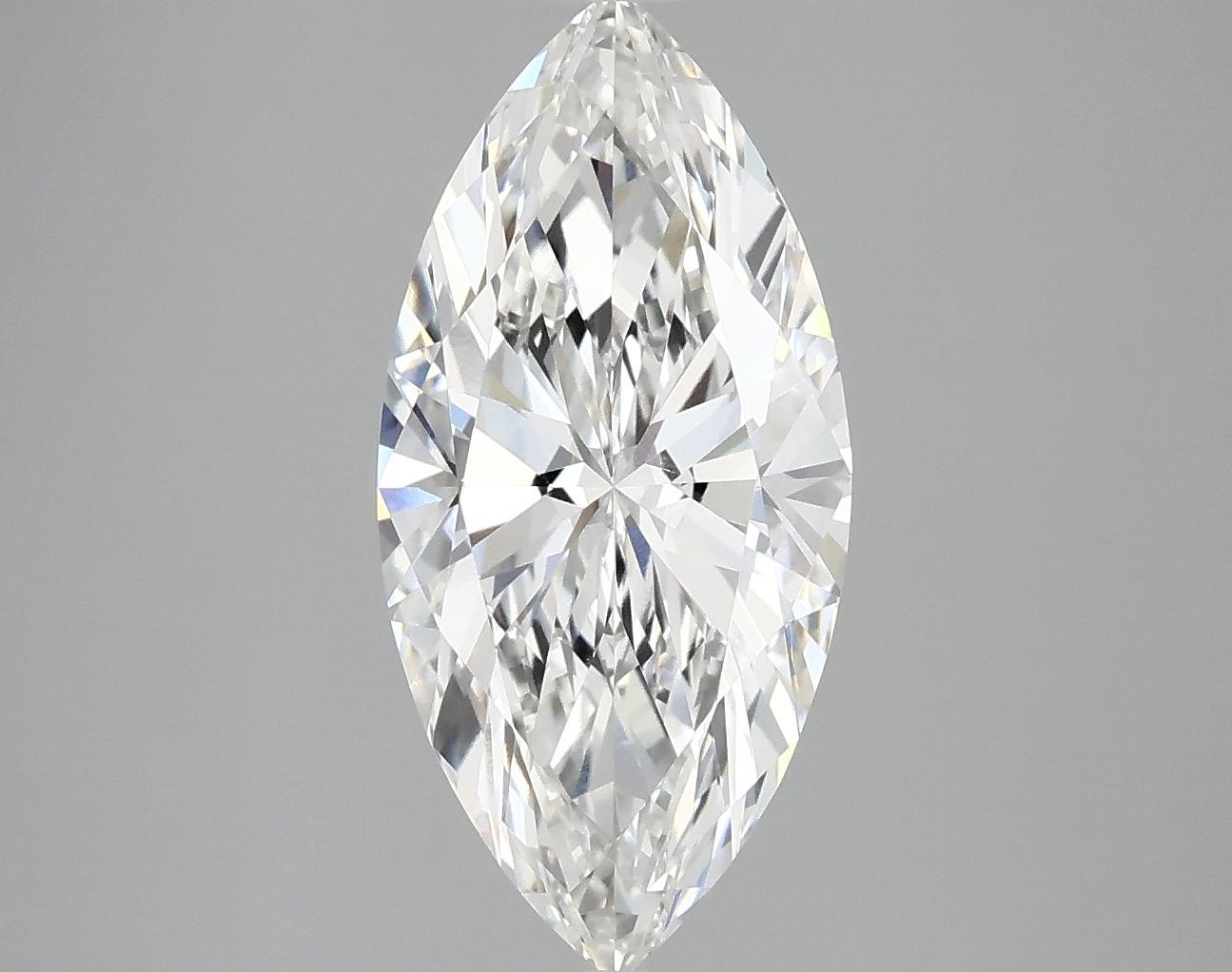 3.01 Carat Marquise Shaped Excellent Cut VVS2 IGI Certified Lab Grown Diamond