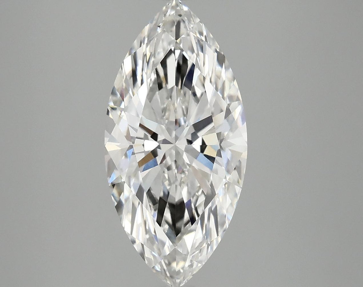 3.09 Carat Marquise Shaped Ideal Cut VVS2 IGI Certified Lab Grown Diamond