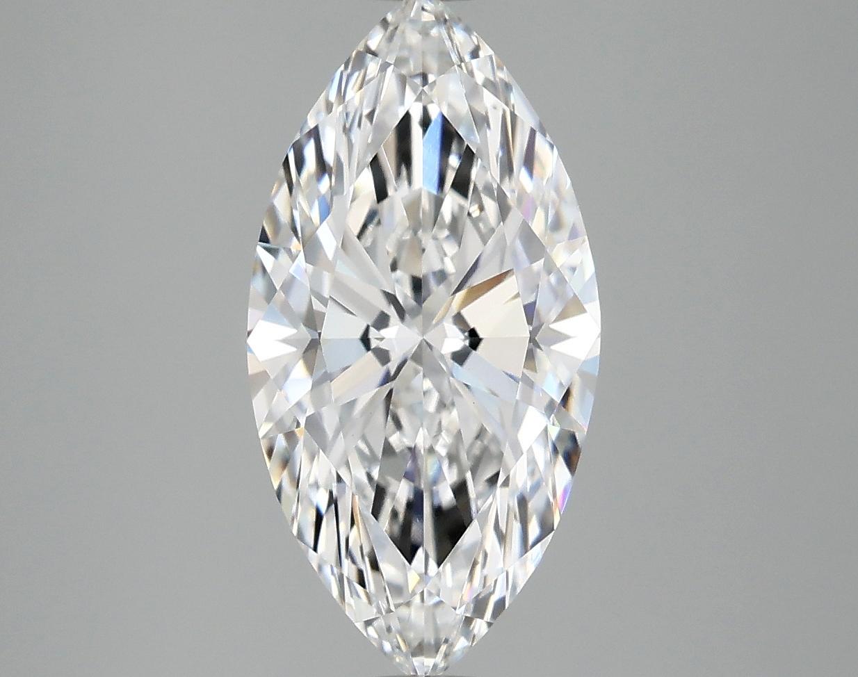 3.07 Carat Marquise Shaped Ideal Cut VVS2 IGI Certified Lab Grown Diamond