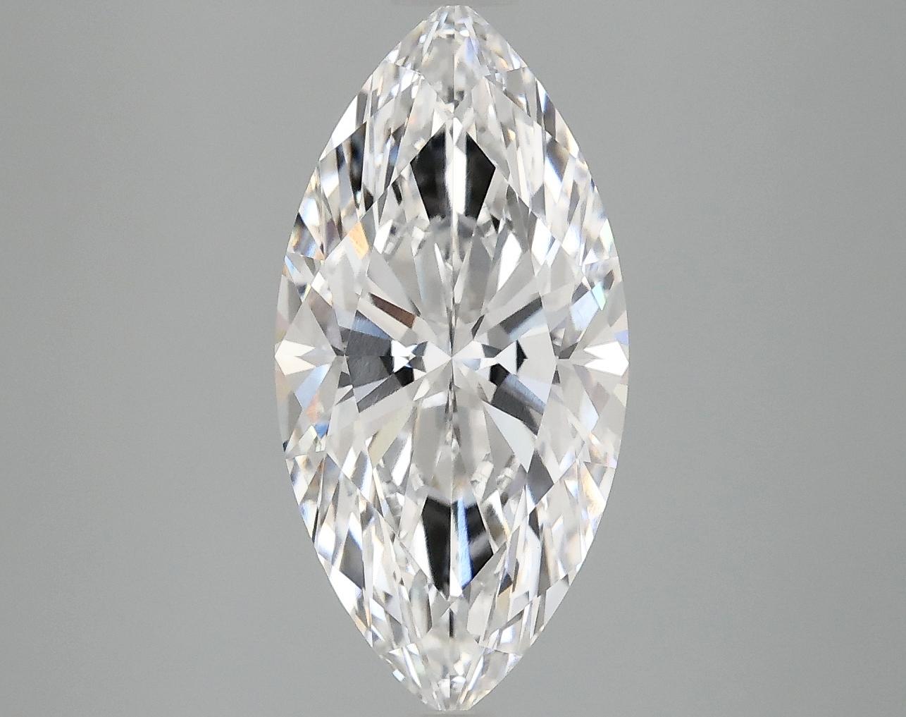 3.09 Carat Marquise Shaped Ideal Cut VVS2 IGI Certified Lab Grown Diamond