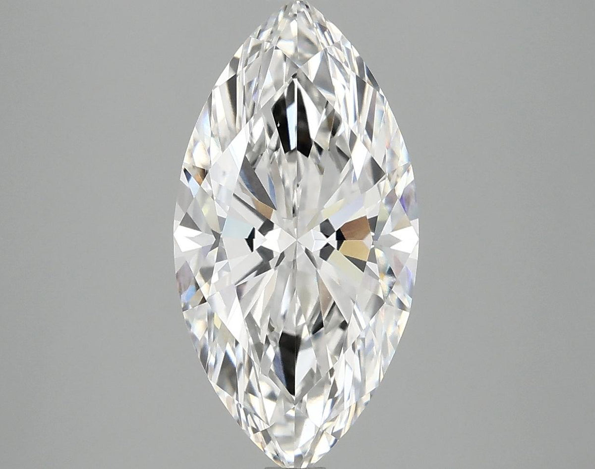 3.02 Carat Marquise Shaped Ideal Cut VVS2 IGI Certified Lab Grown Diamond
