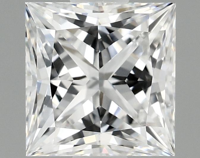 1.08 Carat Princess Shaped Ideal Cut VVS2 IGI Certified Lab Grown Diamond