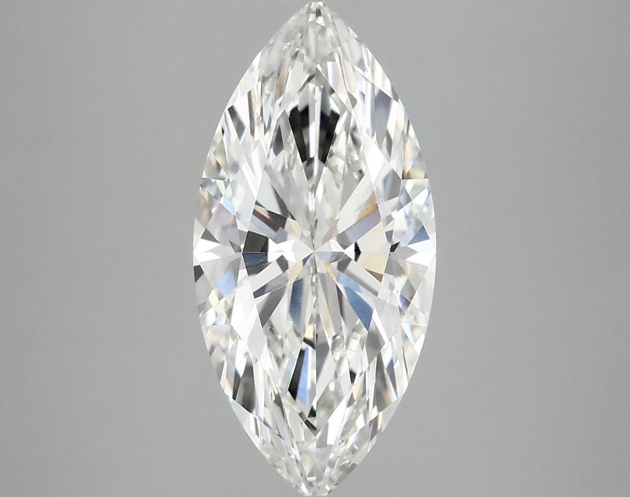 3.07 Carat Marquise Shaped Excellent Cut VVS2 IGI Certified Lab Grown Diamond