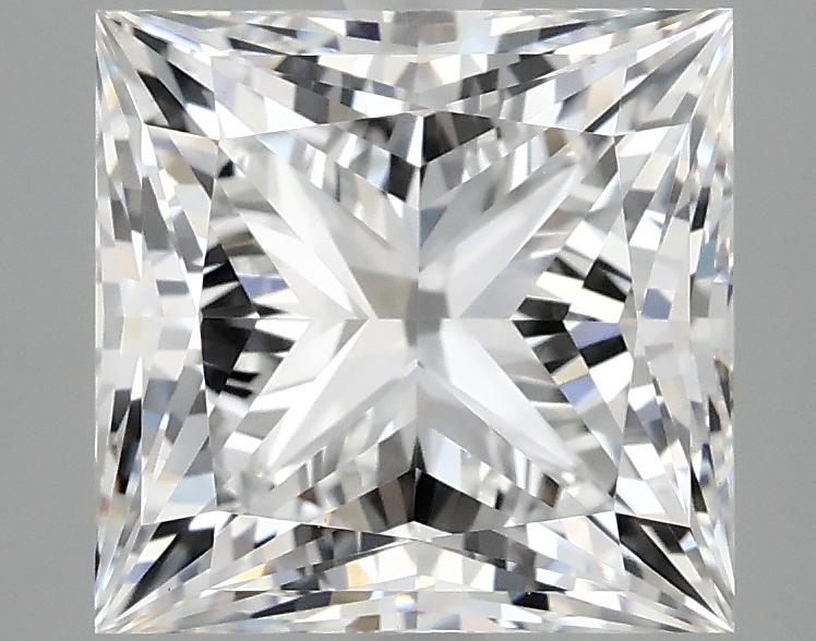 4.09 Carat Princess Shaped Ideal Cut VVS2 IGI Certified Lab Grown Diamond