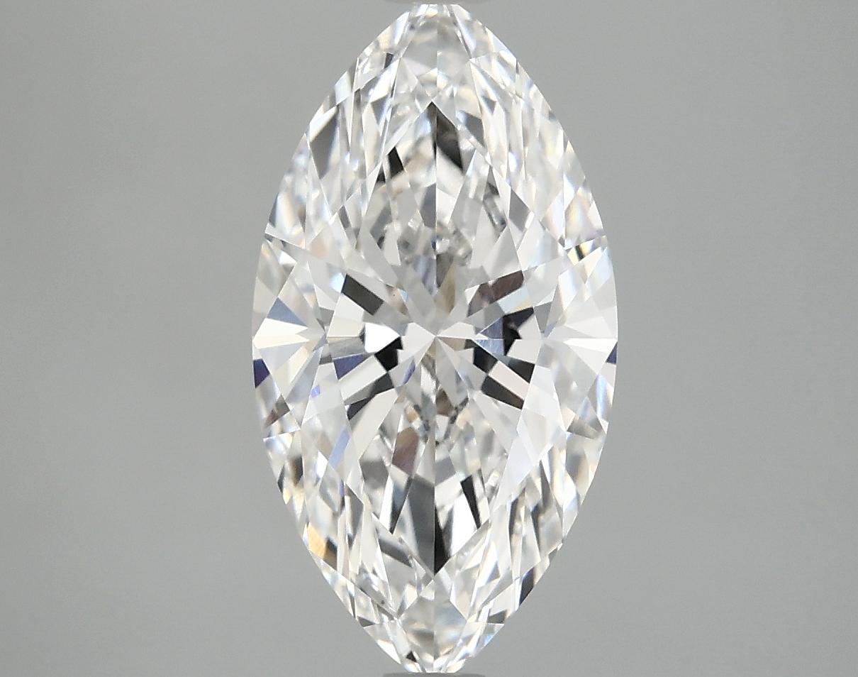 3.04 Carat Marquise Shaped Excellent Cut VVS2 IGI Certified Lab Grown Diamond