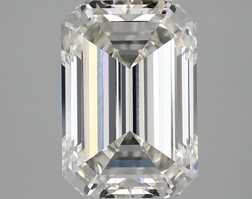 3.02 Carat Emerald Shaped Ideal Cut VVS2 IGI Certified Lab Grown Diamond