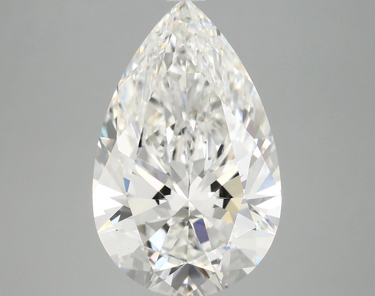 5.05 Carat Pear Shaped Ideal Cut VVS2 IGI Certified Lab Grown Diamond