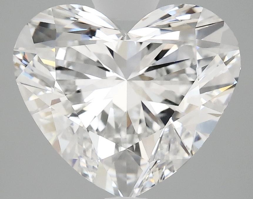 3.84 Carat Heart Shaped Ideal Cut VVS2 IGI Certified Lab Grown Diamond