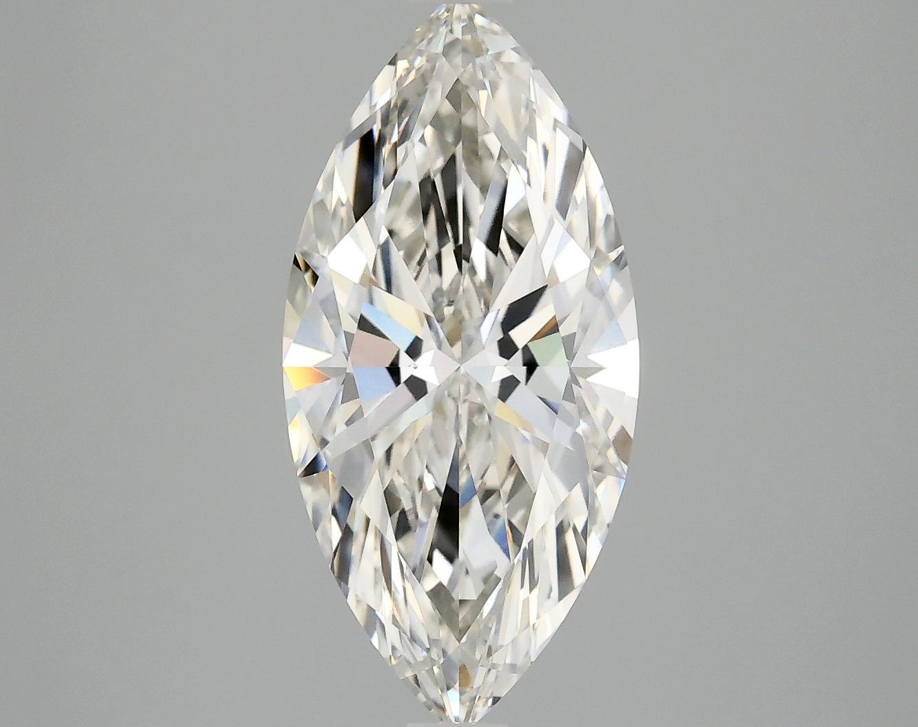 3.02 Carat Marquise Shaped Excellent Cut VVS2 IGI Certified Lab Grown Diamond