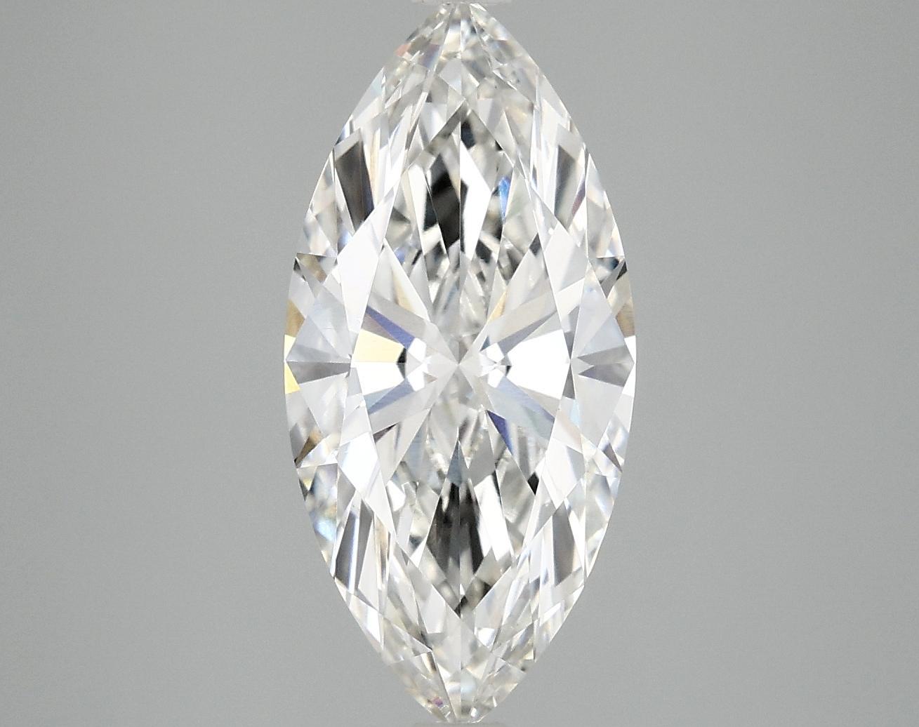 2.98 Carat Marquise Shaped Excellent Cut VVS2 IGI Certified Lab Grown Diamond
