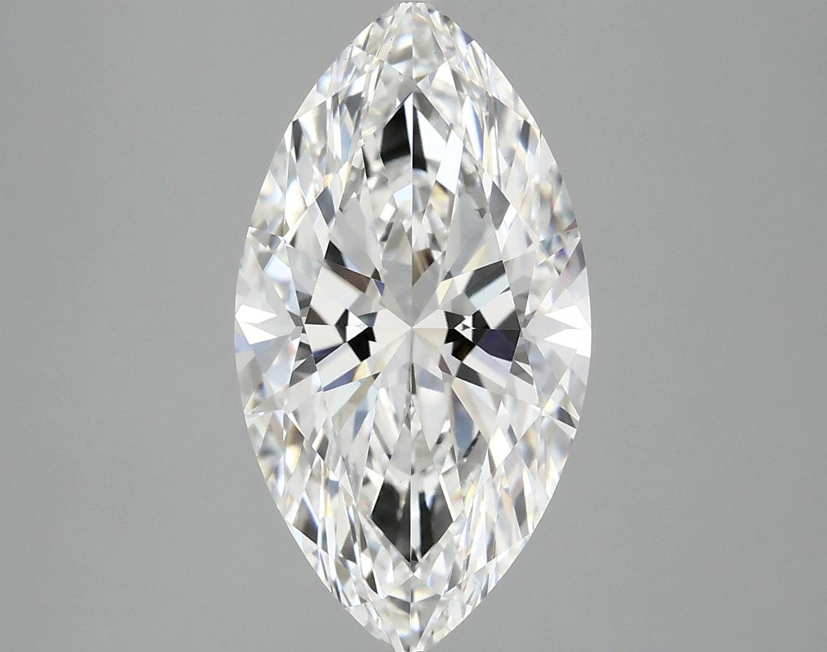 3.07 Carat Marquise Shaped Excellent Cut VVS2 IGI Certified Lab Grown Diamond