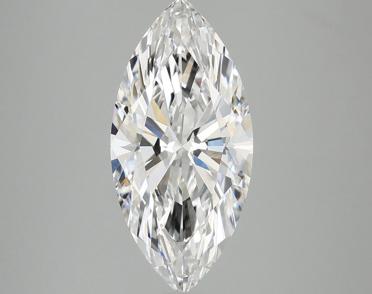 3.08 Carat Marquise Shaped Excellent Cut VVS2 IGI Certified Lab Grown Diamond
