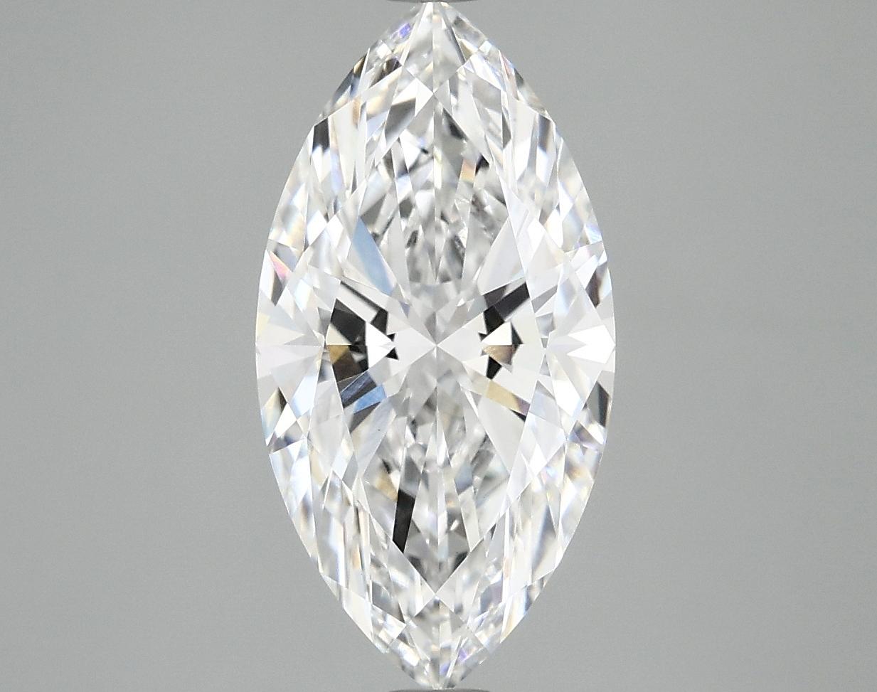 3.07 Carat Marquise Shaped Ideal Cut VVS2 IGI Certified Lab Grown Diamond