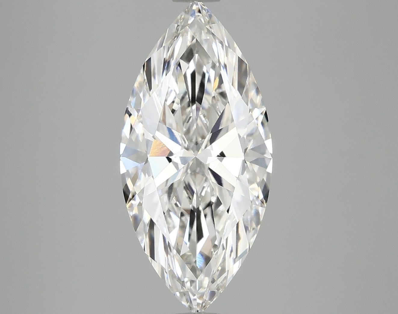 2.98 Carat Marquise Shaped Excellent Cut VVS2 IGI Certified Lab Grown Diamond
