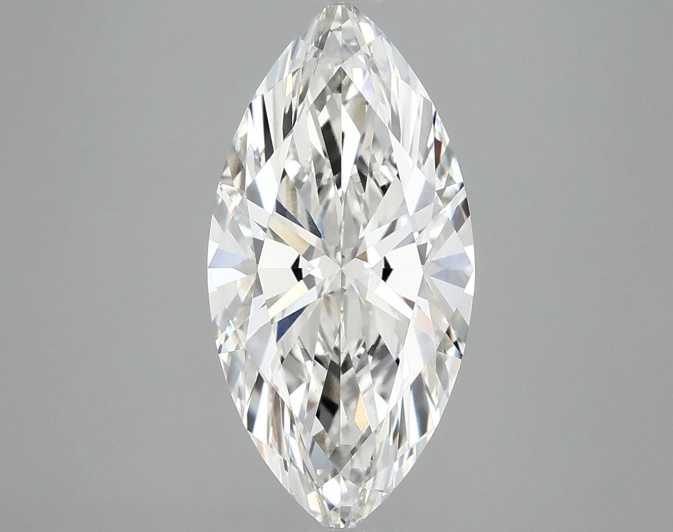3.01 Carat Marquise Shaped Ideal Cut VVS2 IGI Certified Lab Grown Diamond