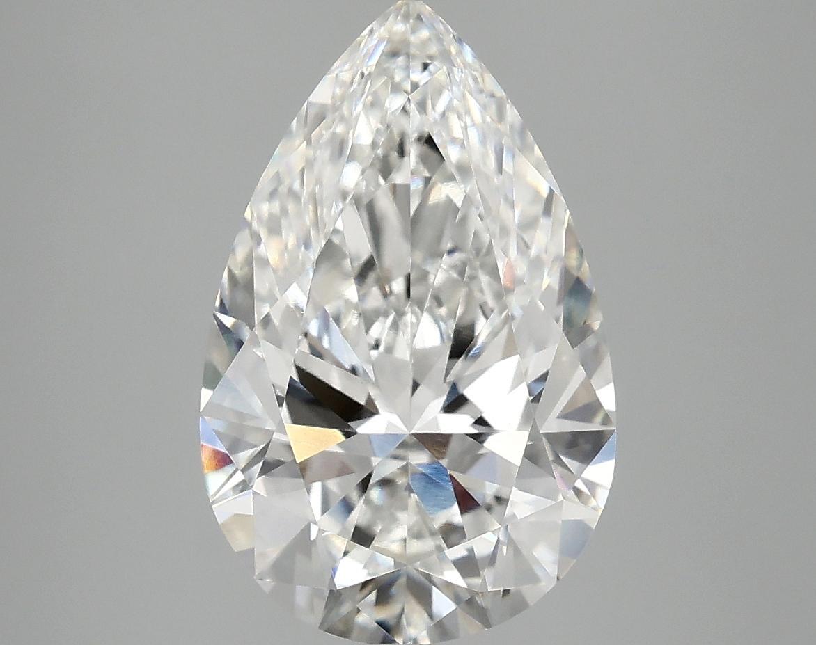 3.81 Carat Pear Shaped Ideal Cut VVS2 IGI Certified Lab Grown Diamond