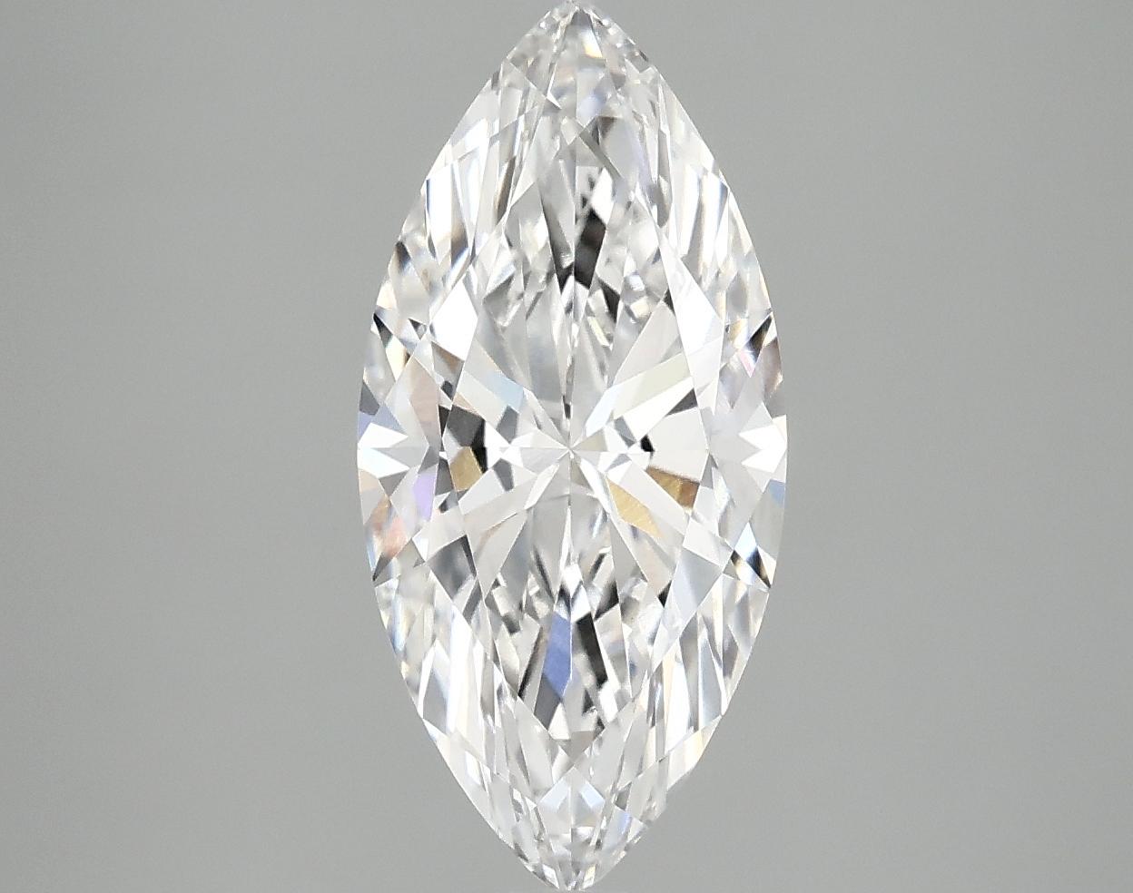 2.46 Carat Marquise Shaped Excellent Cut VVS2 IGI Certified Lab Grown Diamond