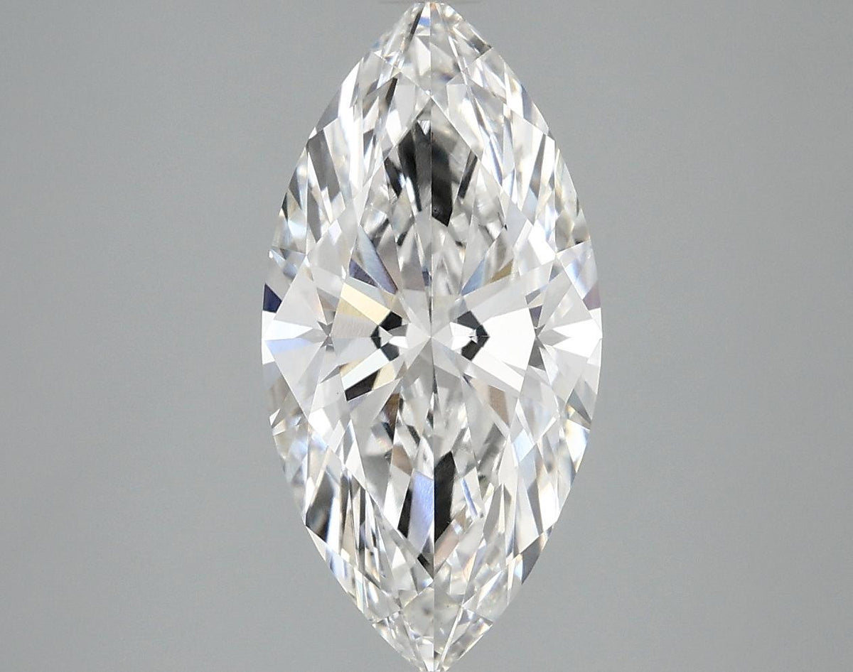 3.03 Carat Marquise Shaped Ideal Cut VVS2 IGI Certified Lab Grown Diamond