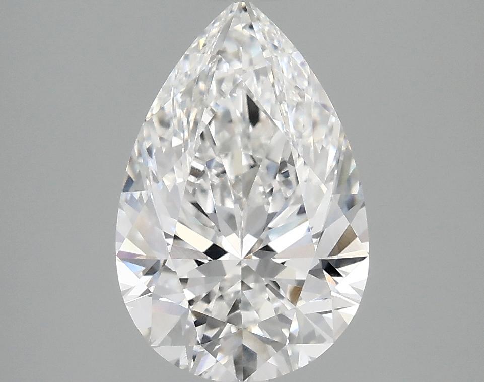 2.5 Carat Pear Shaped Excellent Cut VVS2 IGI Certified Lab Grown Diamond